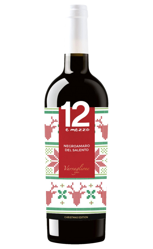 Wine 12 E Mezzo Negroamaro Del Salento 2016 New Year Design