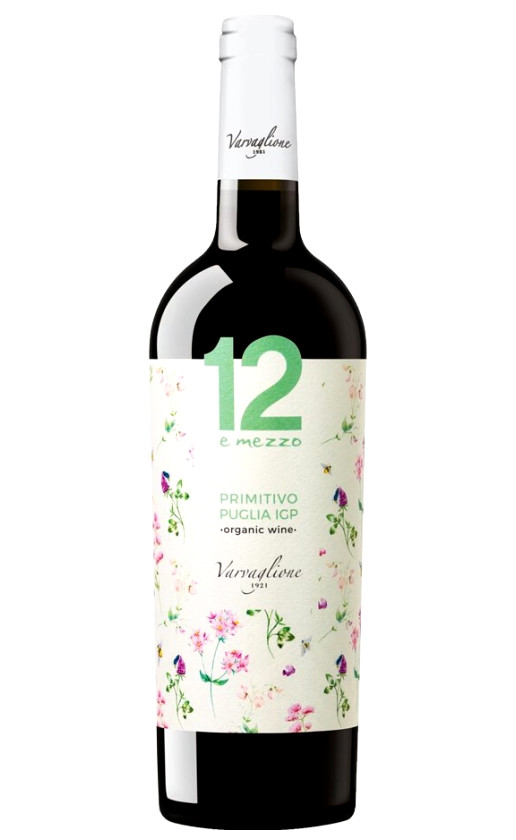 Вино 12 e Mezzo Primitivo Organic Puglia 2018