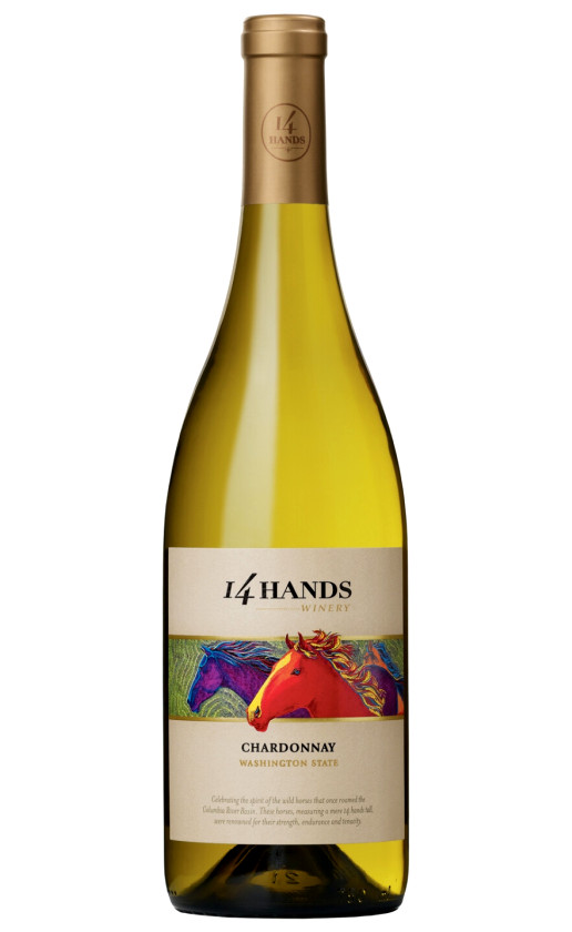 Вино 14 Hands Chardonnay 2015