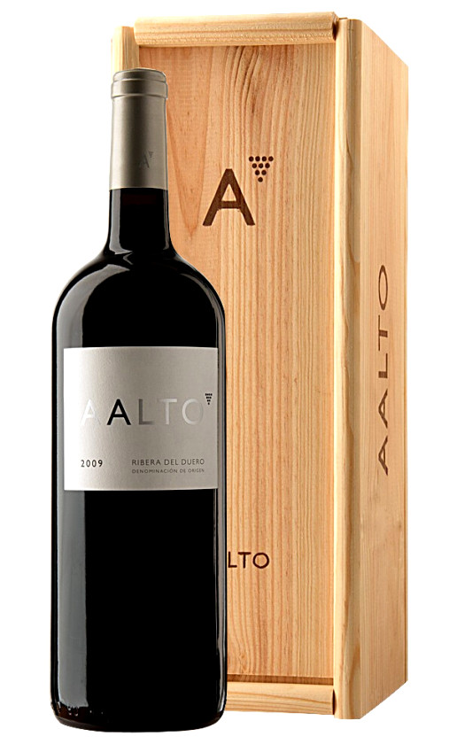 Вино Aalto Ribera del Duero 2009 wooden box