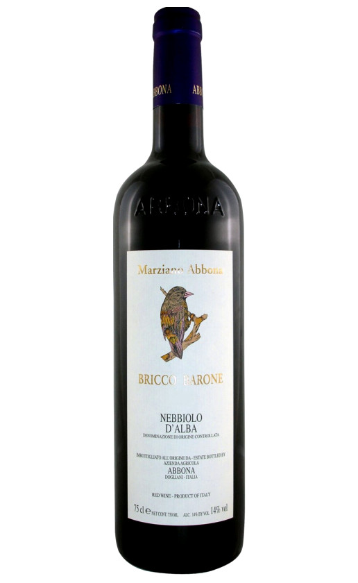 Wine Abbona Bricco Barone Nebbiolo Dalba 2007