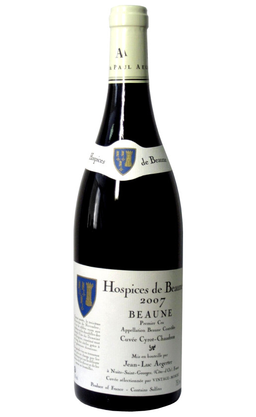 Вино Aegerter Beaune 1-er Cru Hospices de Beaune Cuvee Cyrot-Chaudron 2007