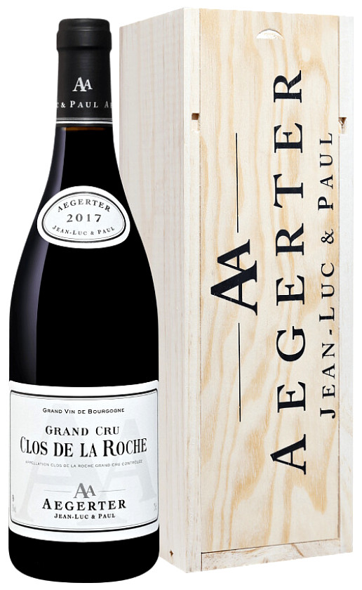 Wine Aegerter Clos De La Roche Grand Cru 2017 Wooden Box