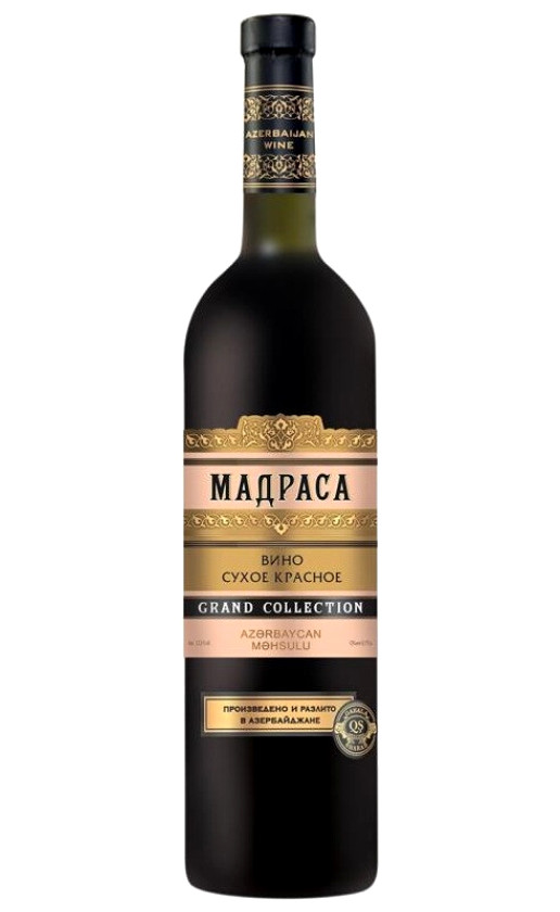 Wine Agro Azerinvest Grand Collection Madrasa Matte Bottle
