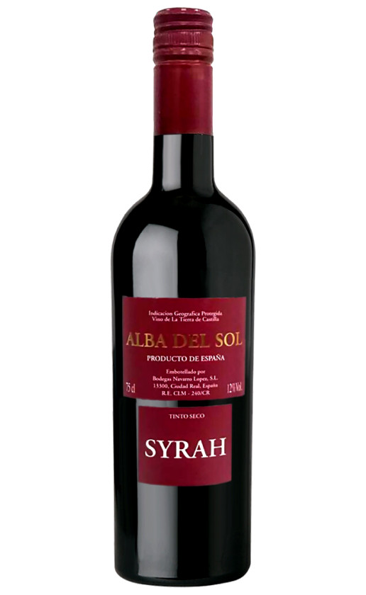Wine Alba Del Sol Syrah Tierra De Castilla