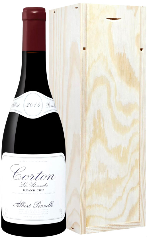 Wine Albert Ponnelle Corton Grand Cru Les Renardes 2014 Wooden Box