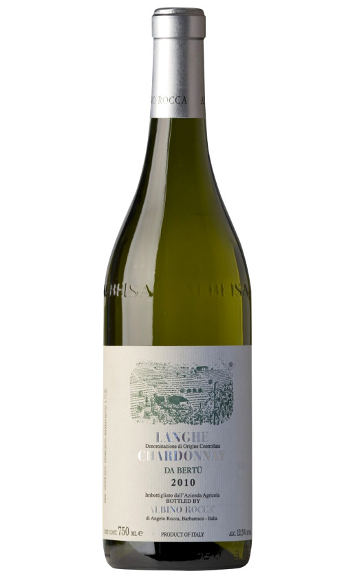 Wine Albino Rocca Da Bertu Chardonnay Langhe 2010