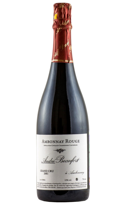 Wine Andre Beaufort Ambonnay Rouge Grand Cru 2002