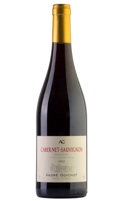Wine Andre Goichot Cabernet Sauvignon Pays Doc 2012