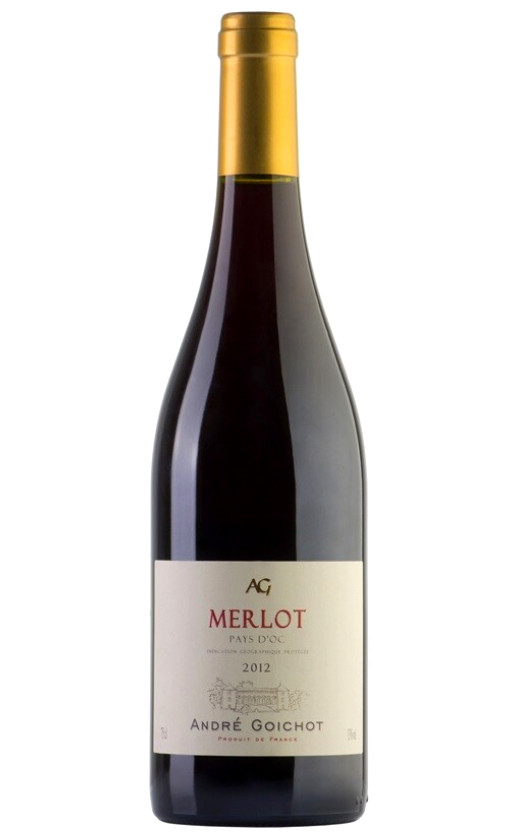 Wine Andre Goichot Merlot Pays Doc 2012