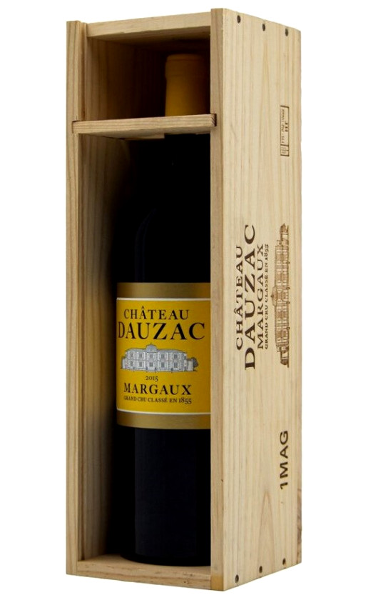 Вино Andre Lurton Chateau Dauzac Margaux Grand Cru Classe 2015 wooden box