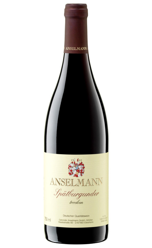 Wine Anselmann Spatburgunder Trocken 2018