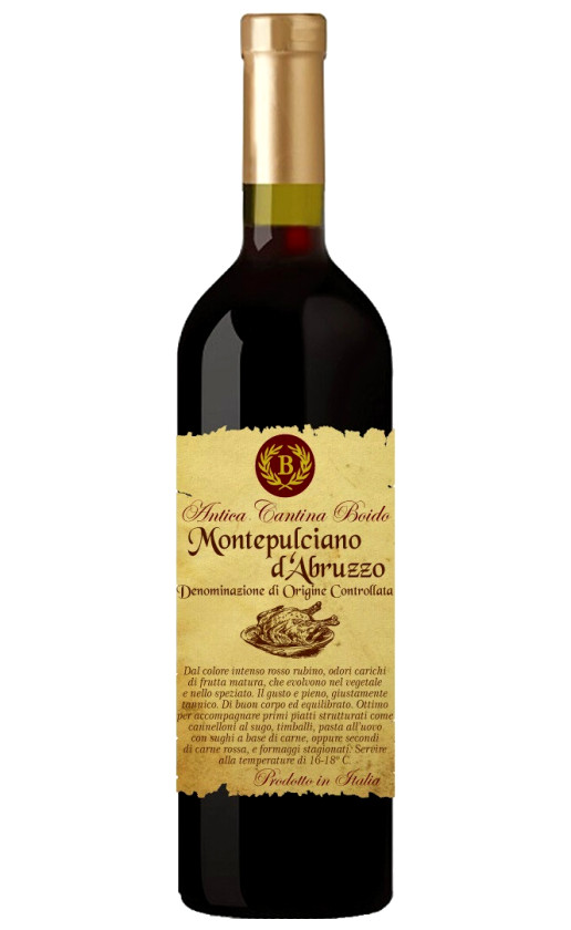 Вино Antica Cantina Boido Montepulciano d'Abruzzo