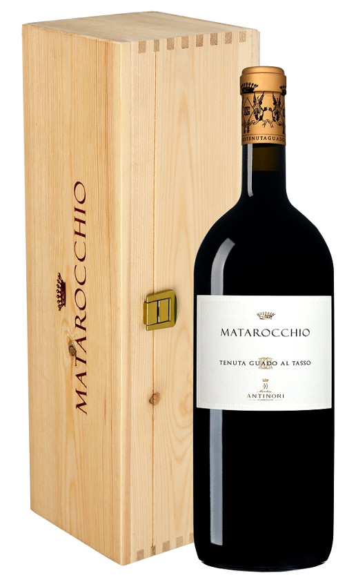 Вино Antinori Matarocchio Bolgheri Superiore 2015 wooden box