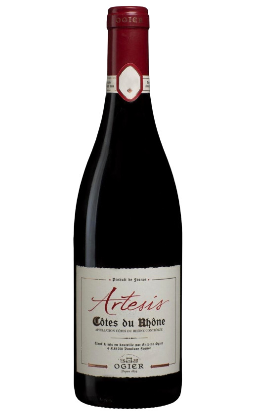 Wine Antoine Ogier Artesis Rouge Cotes Du Rhone