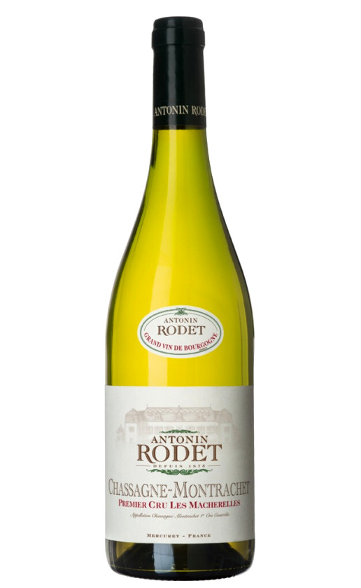 Вино Antonin Rodet Chassagne-Montrachet Premier Cru Les Macherelles 2015