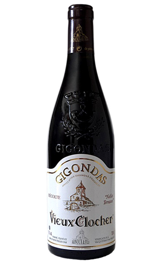 Wine Arnoux Fils Vieux Clocher Nobles Terrasses Gigondas