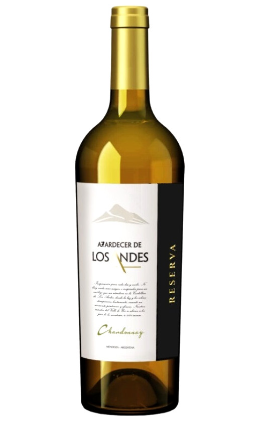 Вино Atardecer de Los Andes Reserva Chardonnay