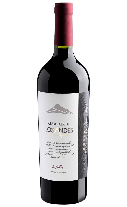 Wine Atardecer De Los Andes Reserva Malbec
