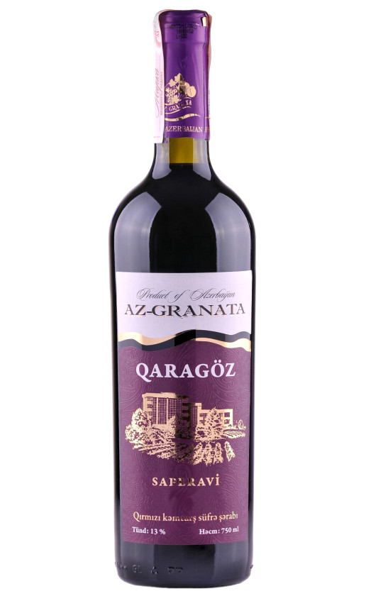 Wine Az Granata Qaragoz Saperavi Semi Dry