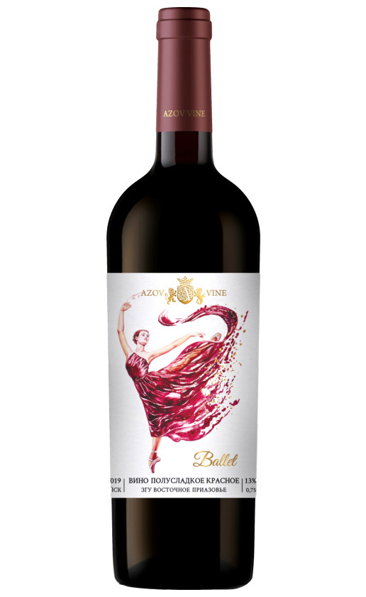 Wine Azov Vine Ballet Red Semi Sweet 2019