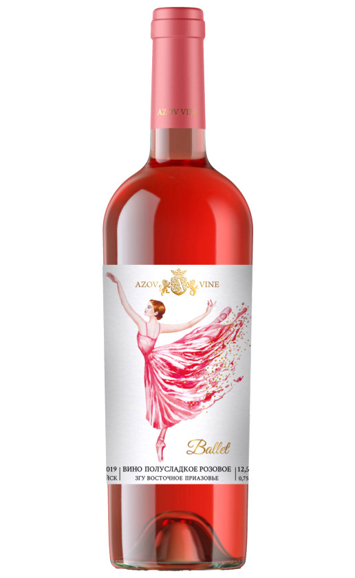 Wine Azov Vine Ballet Rose Semi Sweet 2019