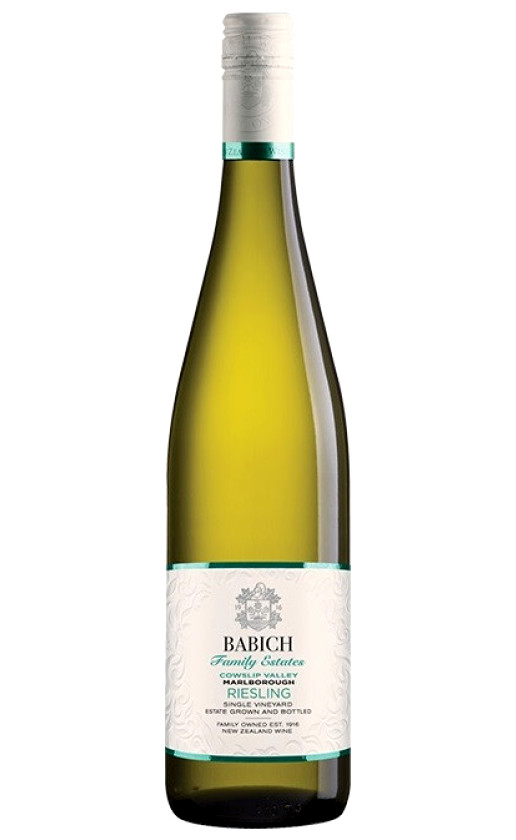 Babich Wines Family Estates Cowslip Valley Riesling 2017