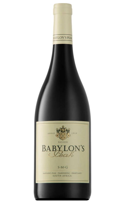 Wine Babylons Peak S M G Swartland 2016