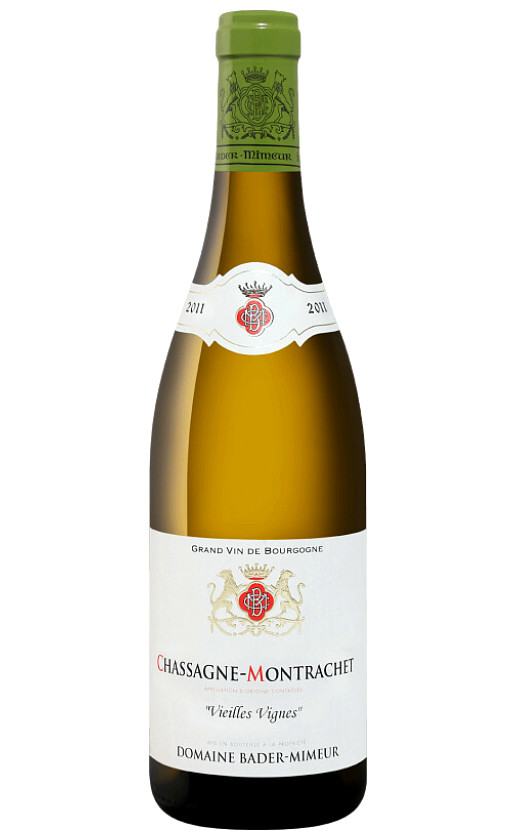 Вино Bader-Mimeur Chassagne-Montrachet Vieilles Vignes 2011
