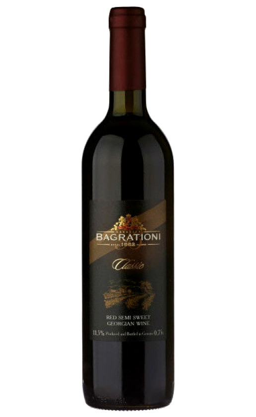 Wine Bagrationi Classic Red Semi Sweet