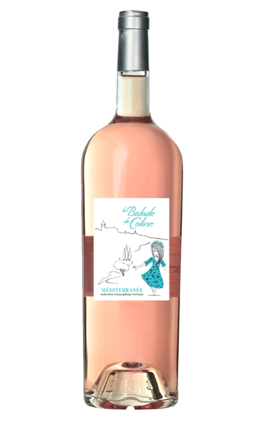 Wine 2021 La Balade de Coline Rose Les Coteaux du Rhône, Vin de Pays du Vaucluse