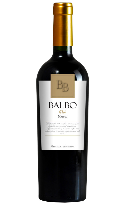 Wine Balbo Oak Malbec 2018
