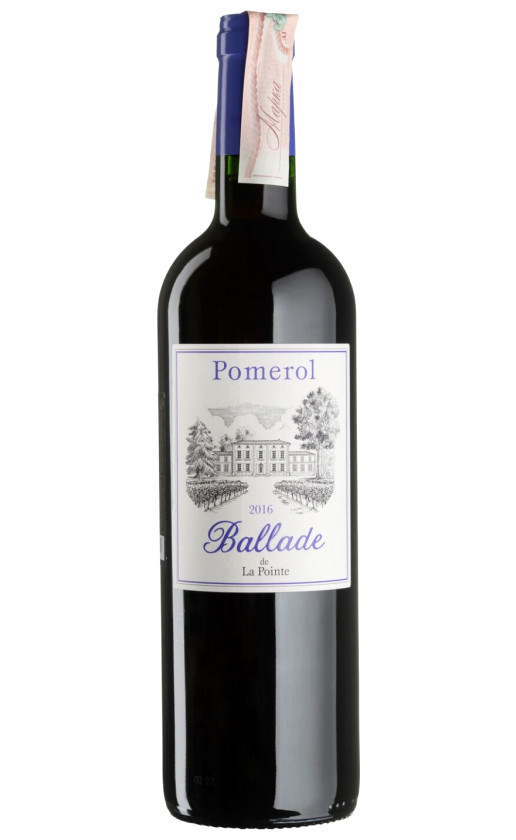 Wine Ballade De La Pointe Pomerol 2016