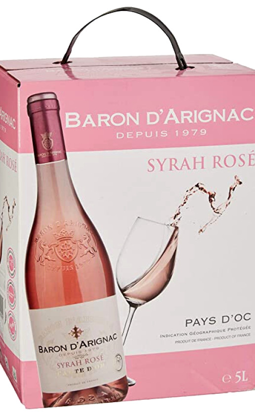 Wine Baron Darignac Syrah Rose Bag In Box
