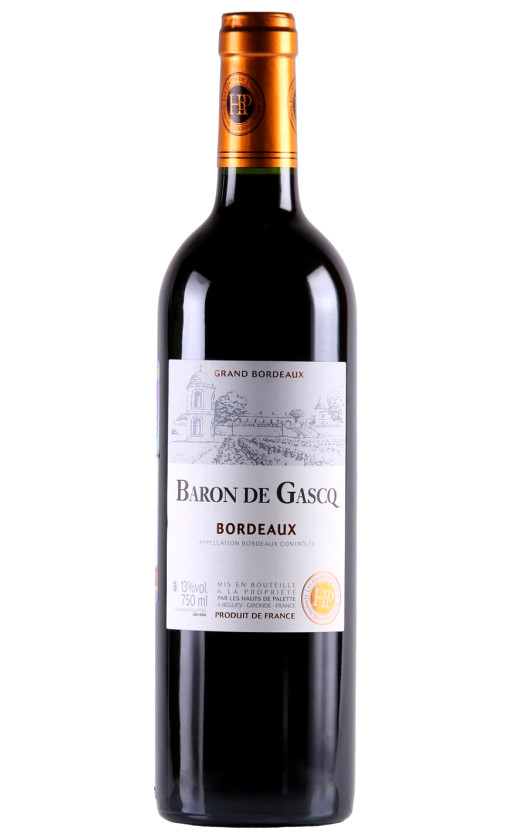 Wine Baron De Gascq Rouge Sec Bordeaux