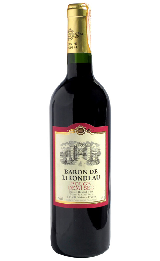 Wine Baron De Lirondeau Rouge Demi Sec