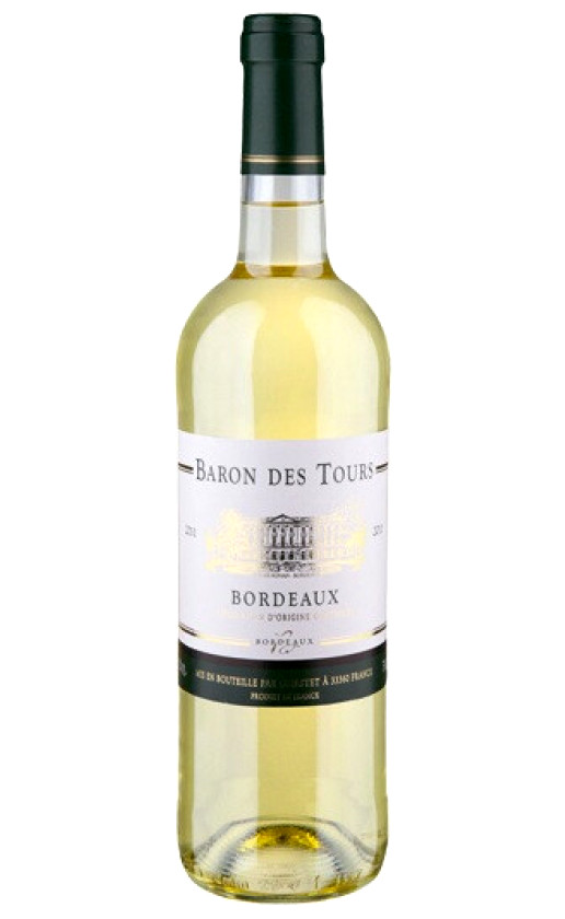 Вино Baron des Tours Bordeaux Blanc
