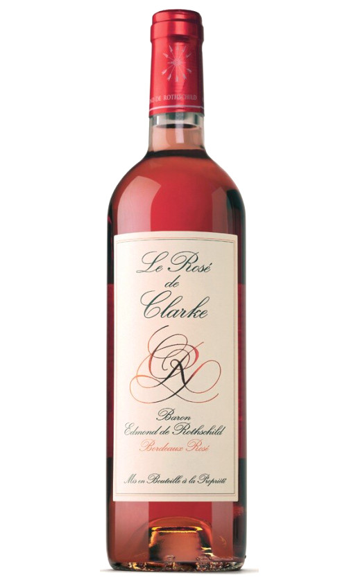 Wine Baron Edmond De Rothschild Le Rose De Clarke Bordeaux 2010
