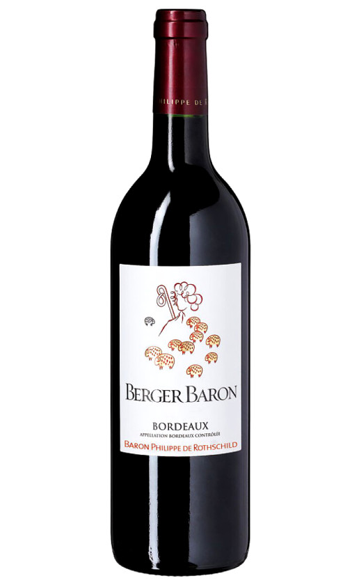Wine Baron Philippe De Rothschild Berger Baron Rouge Bordeaux