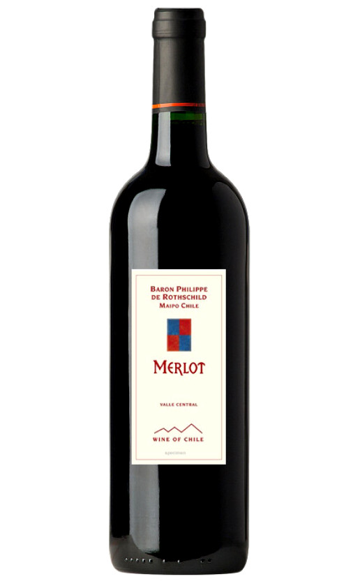 Вино Baron Philippe de Rothschild Merlot Maipo Valley 2014