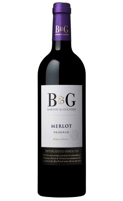 Wine Barton Guestier Reserve Merlot Pays Doc