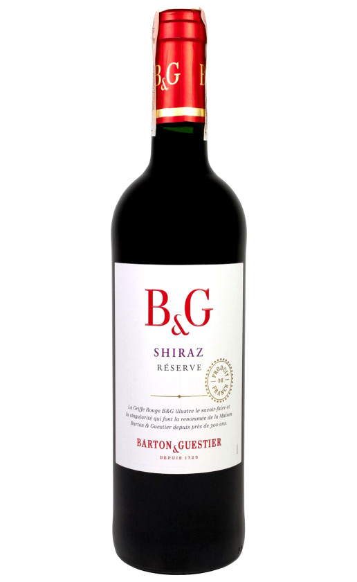 Wine Barton Guestier Reserve Shiraz Pays Doc