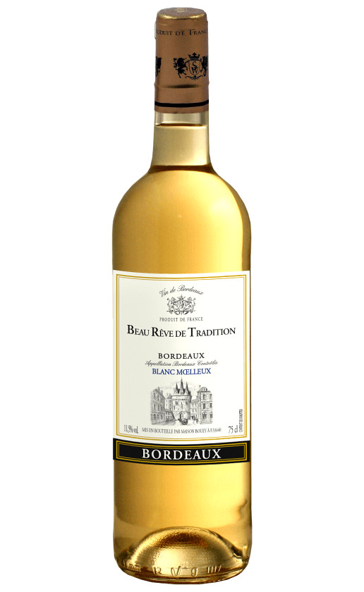 Wine Beau Reve De Tradition Blanc Moelleux Bordeaux Aoc