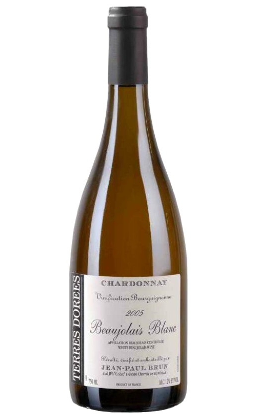 Wine Beaujolais Blanc Fermentee En Futs De Chene 2005