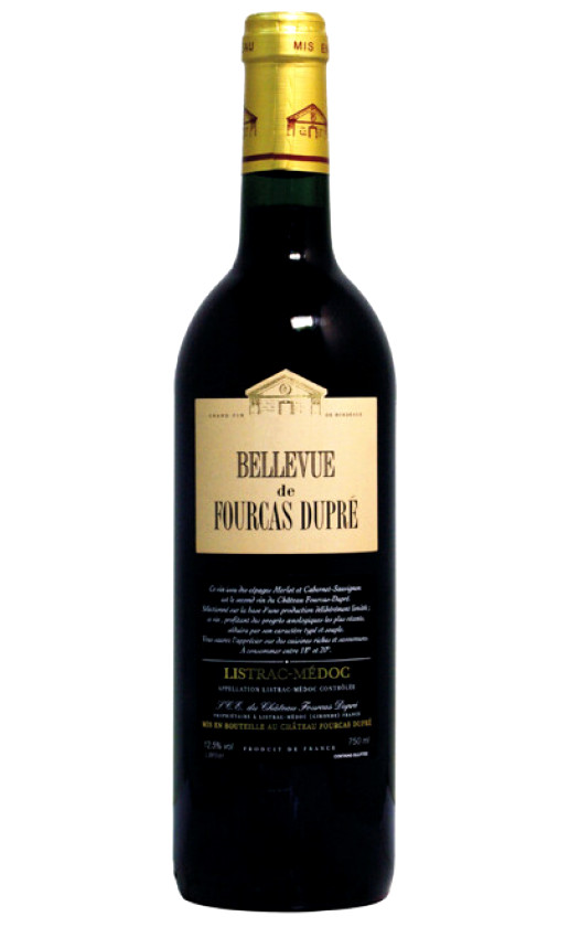 Вино Bellevue de Fourcas Dupre Listrac-Medoc