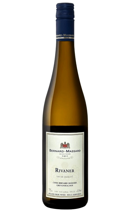Wine Bernard Massard Rivaner Grevenmacher Luxembourgeoise Aop 2019