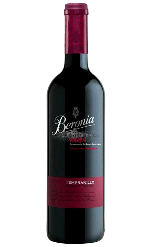 Wine Beronia Tempranillo Elaboracion Especial Rioja 2014