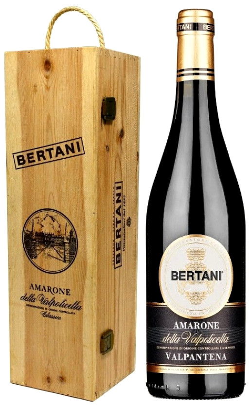 Вино Bertani Amarone della Valpolicella Valpantena 2018 wooden box