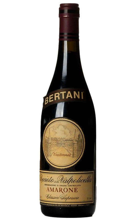 Wine Bertani Amarone Recioto Della Valpolicella Classico Superiore 1981