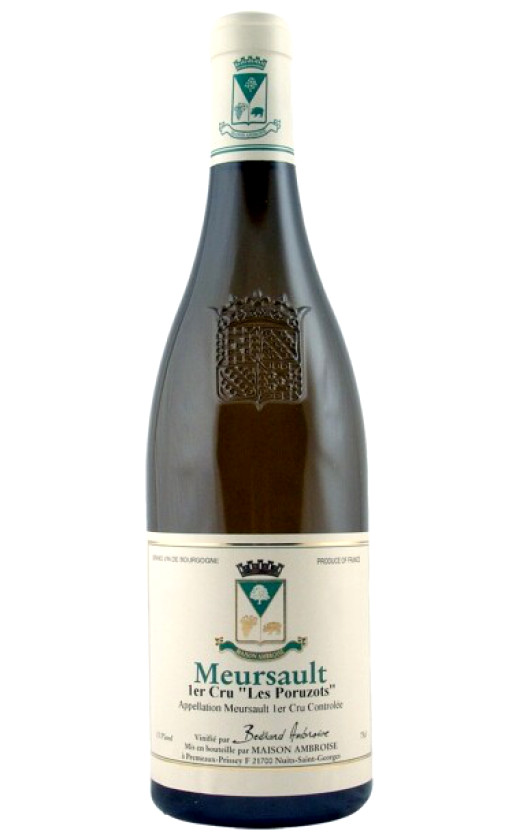 Wine Bertrand Ambroise Meursault Premier Cru Les Poruzots 2007